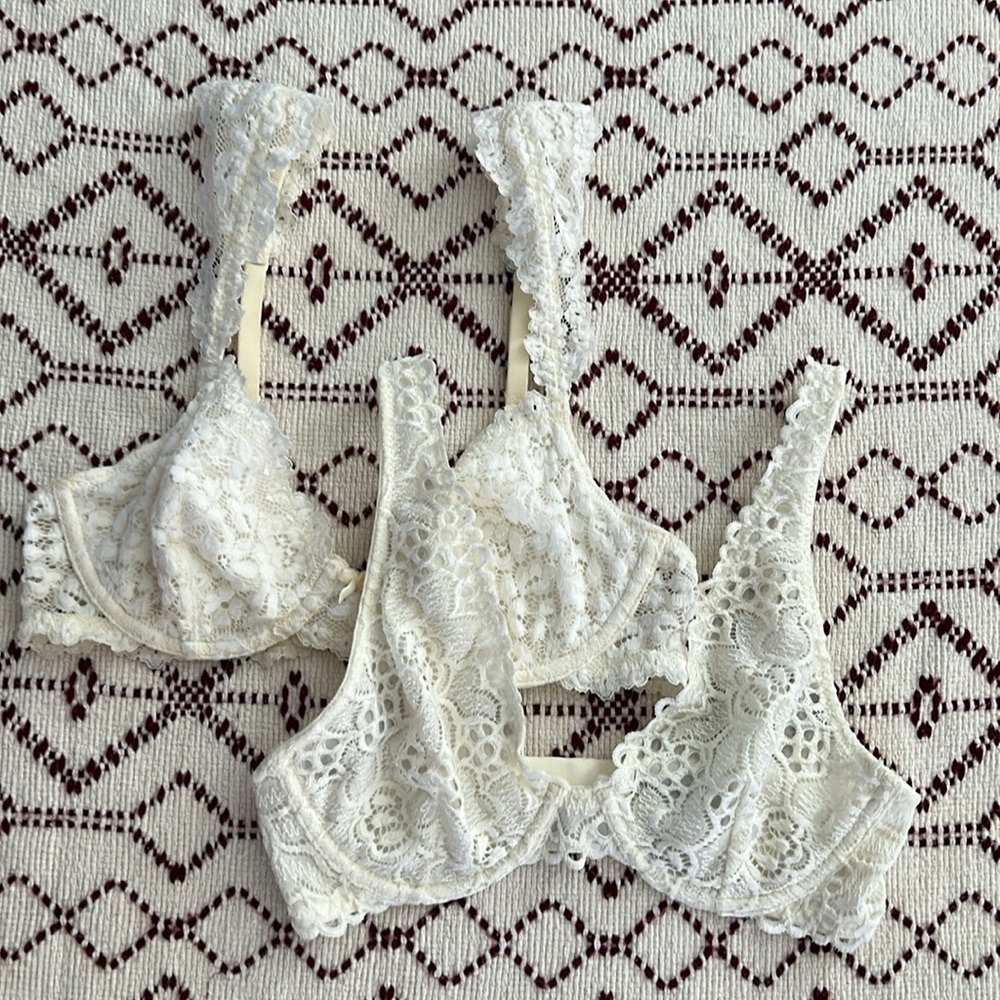 Forever 21 Lace Cream Bundle Off Brass